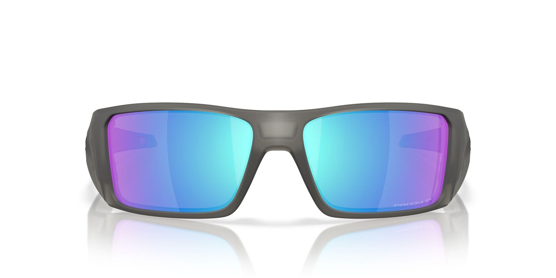 Oakley Heliostat Sunglasses - Matte Grey Smoke/Prizm Sapphire Polar / 61 - 888392642165