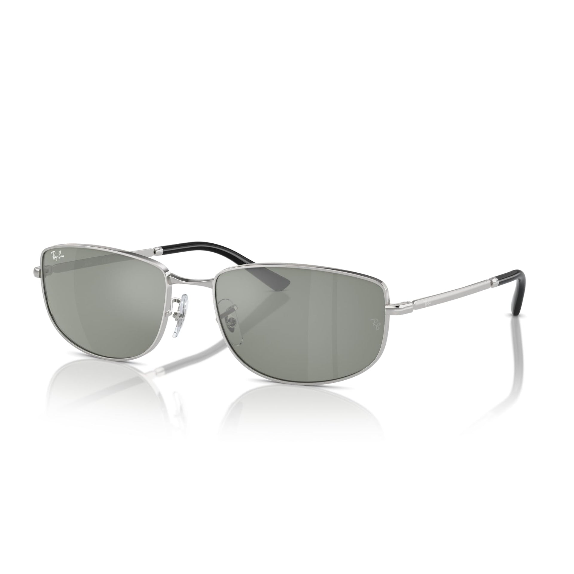 Ray-Ban RB3732 Sunglasses - Silver / Green & Silver / Small - 8056262042298