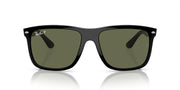 Ray-Ban Boyfriend Two RB4547 Sunglasses - Black/Green Polarized / 60 mm - 8056597939362 - Additional Image 2