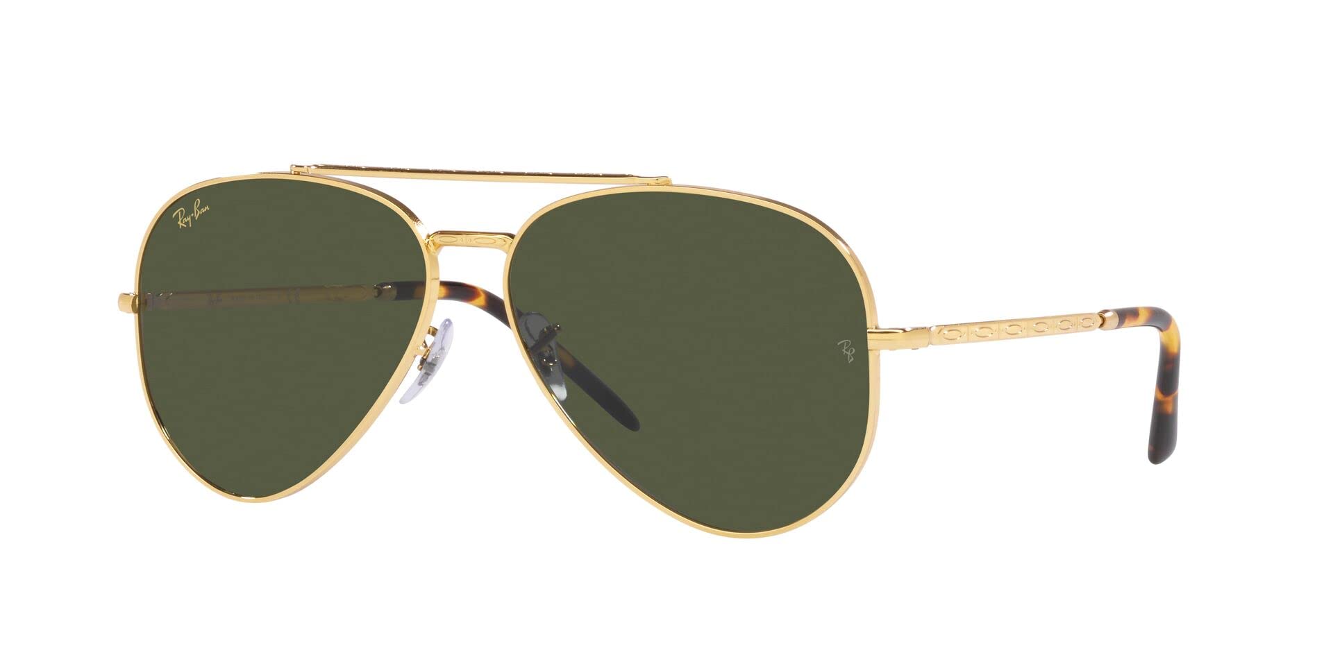Ray-Ban New Aviator RB3625 Sunglasses - Legend Gold/Green / 58 mm - 8056597642637