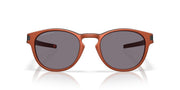 Oakley Latch Low Bridge Fit Sunglasses - Matte Fire Orange/Prizm Grey Polarized / 53 - 888392665775