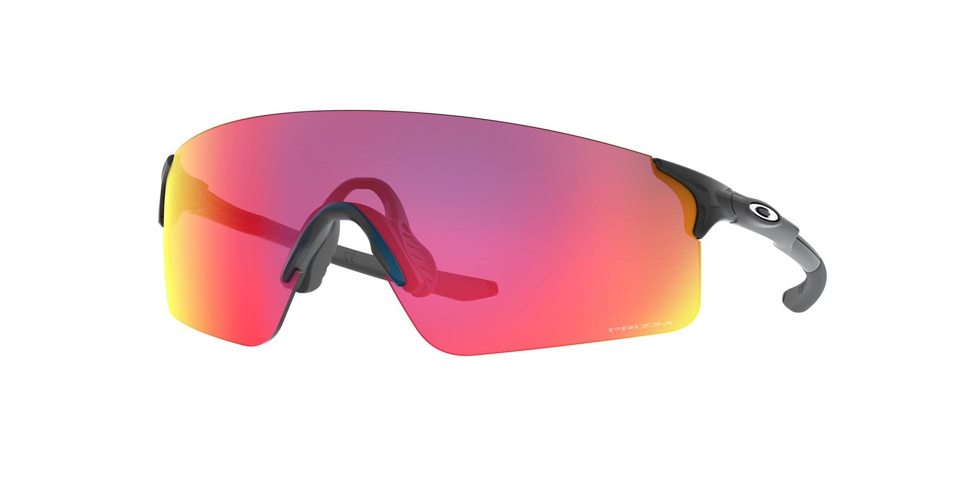 Oakley Evzero Blades Low Bridge Fit Sunglasses - Polished Black/Prizm Road / 38 mm - 888392454850