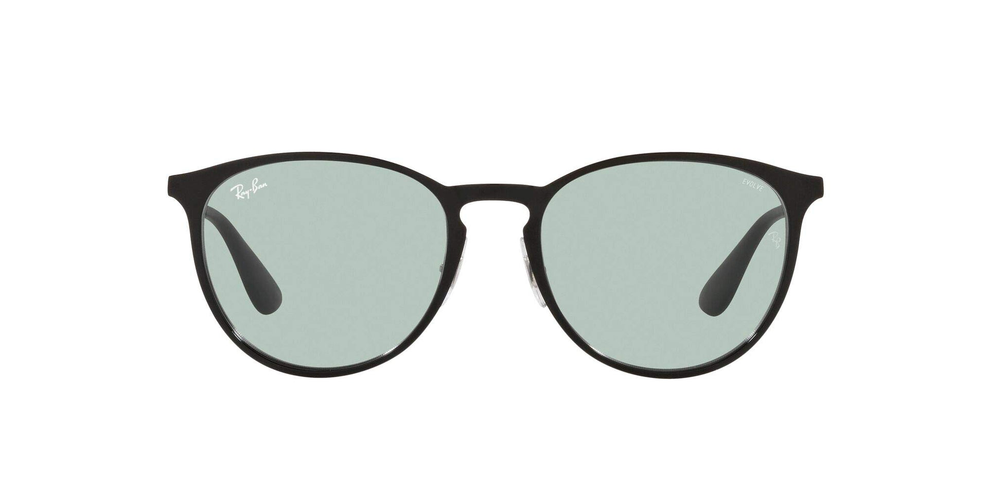 Ray-Ban Erika Metal RB3539 Sunglasses - Black/Evolve Photochromic Green to Blue / 54 mm - 8056597445979