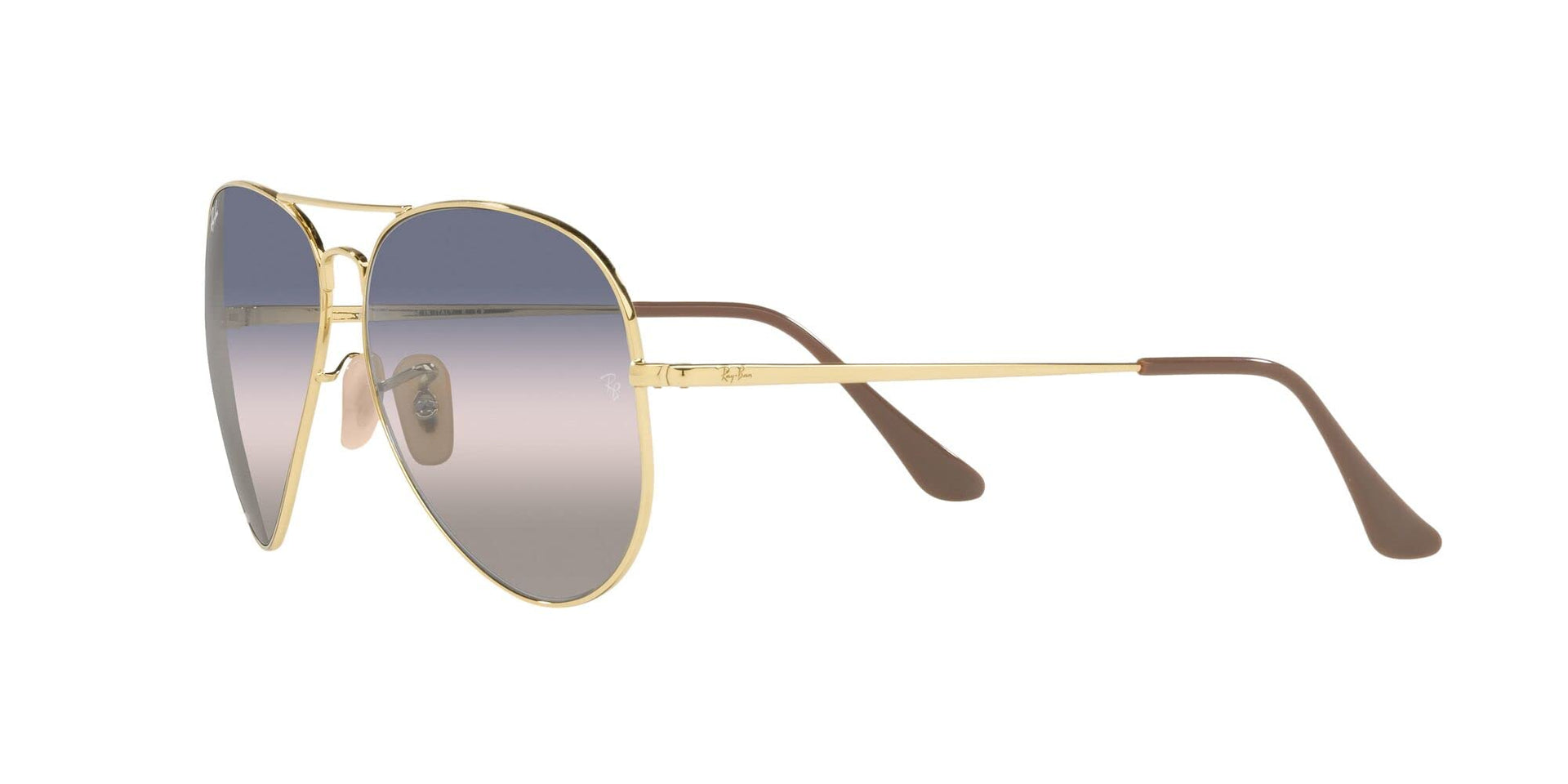 Ray-Ban Aviator Metal II RB3689 Sunglasses - Gold/Pink Gradient Blue / 62 mm - X0031BPBRD - Additional Image 2