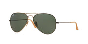 Ray-Ban Aviator RB3025 Sunglasses Batch 2 - Matte Antique Gold/Green / 62 mm - X001DLWI8X