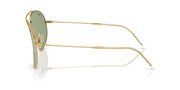 Ray-Ban Aviator Reverse RBR0101S Sunglasses - Gold/Green / 62 mm - 8056262096659 - Additional Image 2