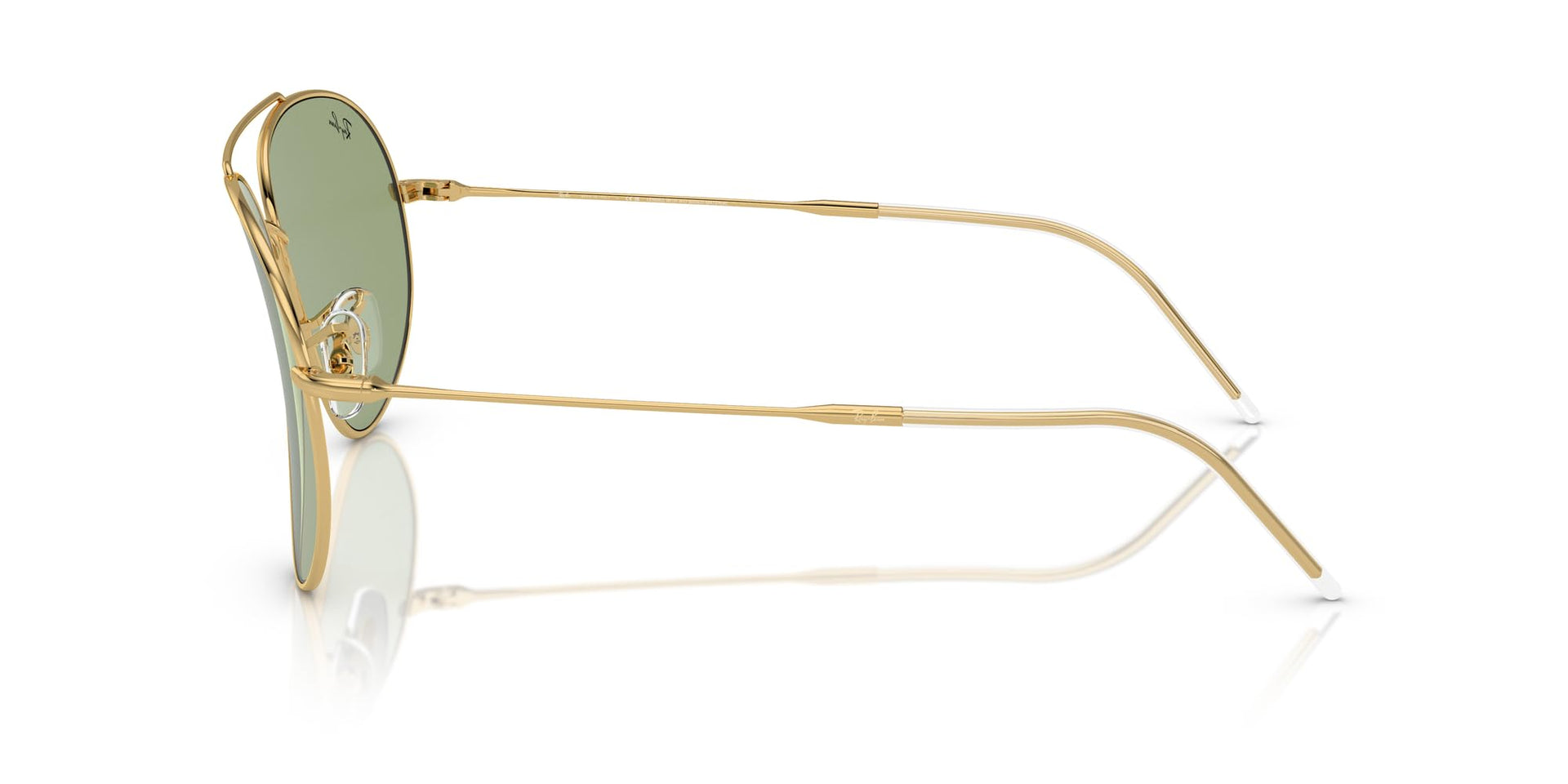 Ray-Ban Aviator Reverse RBR0101S Sunglasses - Gold/Green / 62 mm - 8056262096659 - Additional Image 2
