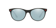 Ray-Ban RB2202M Sunglasses - Black/Light Green Mirrored Silver / 55 mm - 8056597581653