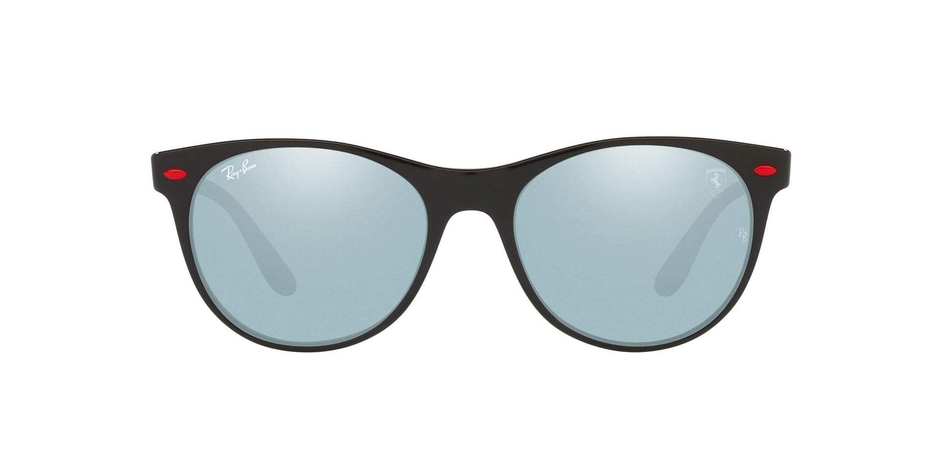 Ray-Ban RB2202M Sunglasses - Black/Light Green Mirrored Silver / 55 mm - 8056597581653