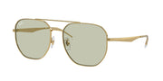 Ray-Ban Aviator RB3724D Sunglasses - Gold/Light Green / 59 mm - 8056597945271