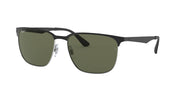 Ray-Ban RB3569 Sunglasses - Black on Silver/Polarized Green / 59 mm - 8053672770957