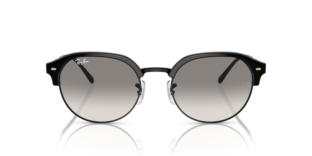 Ray-Ban RB4429 Sunglasses - Black on Black/Gold/Clear Gradient Grey / 55 mm - 8056597939058