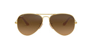 Ray-Ban Aviator RB3025 Sunglasses - Matte Gold/Polarized Brown Gradient / 55 mm - 8053672087925