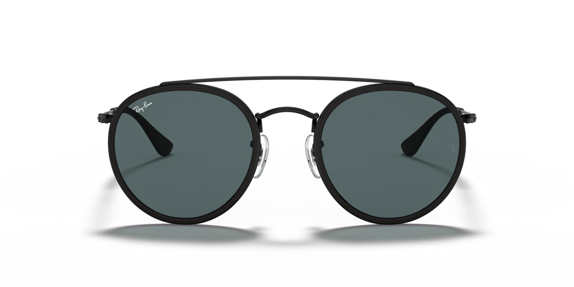 Ray-Ban Double Bridge RB3647N Sunglasses - Black/Deep Blue / 51 mm - 8053672737615