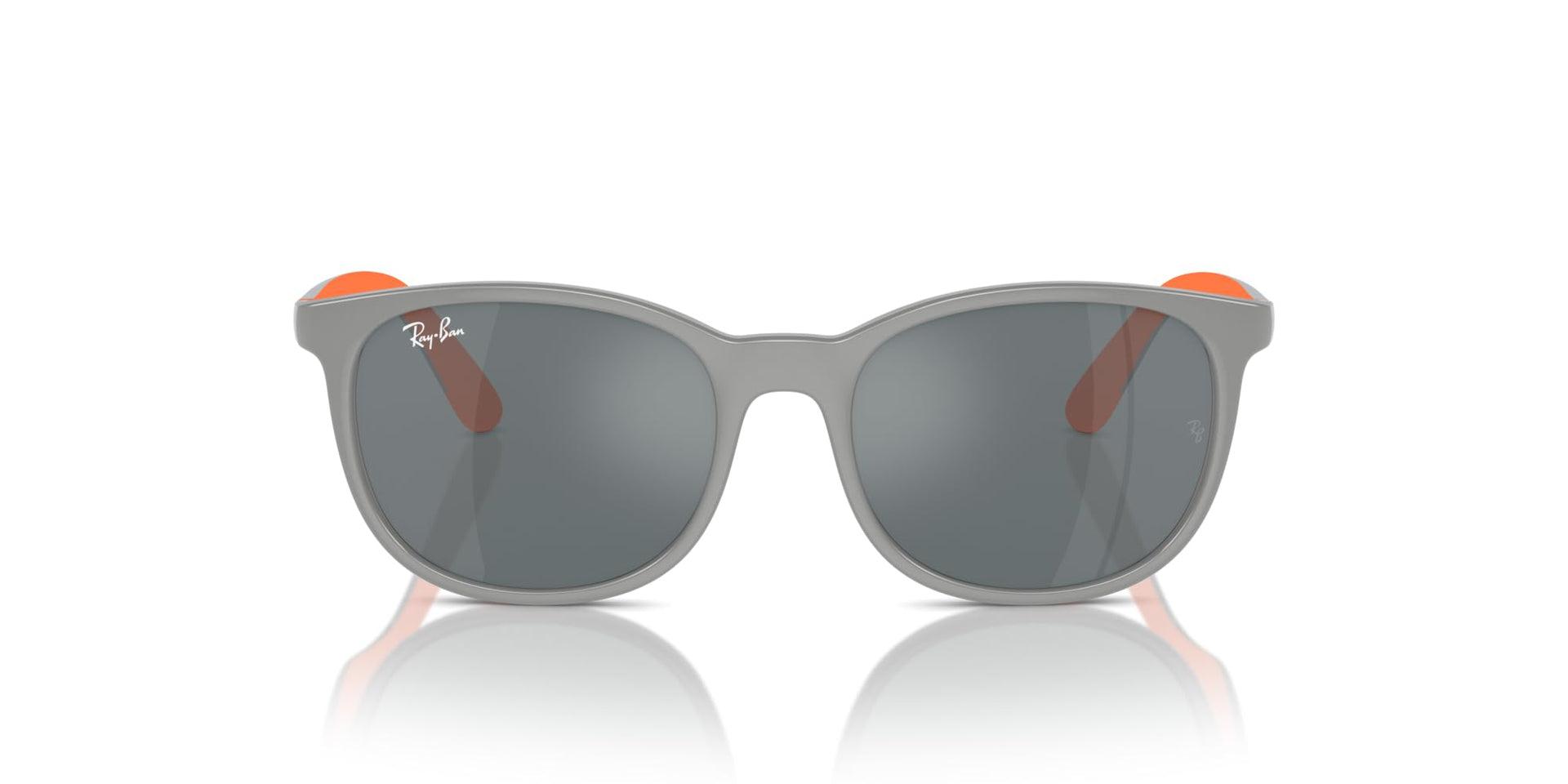 Ray-Ban RJ9079S Sunglasses - Grey on Rubber Orange/Grey Mirrored Black / 49 mm - 8056262047774