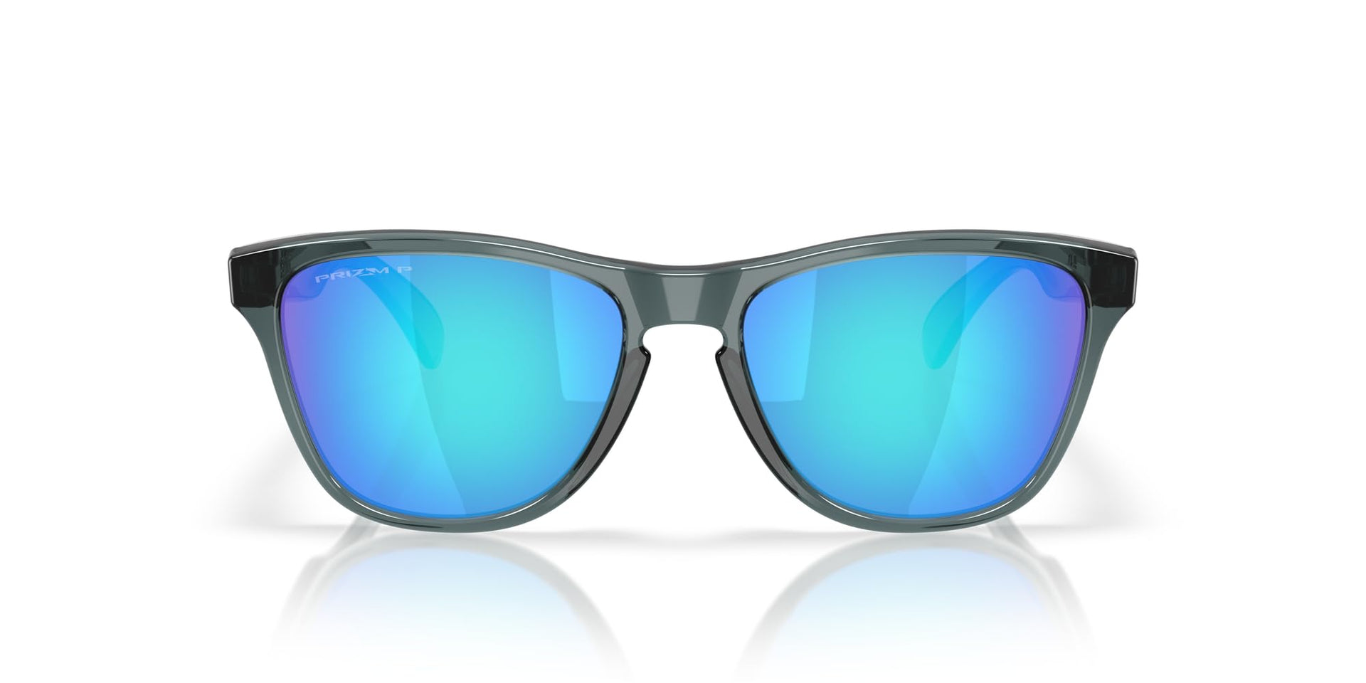 Oakley Frogskins Sunglasses - Crystal Black/Sapphire Polarized / 53 mm - 888392668745