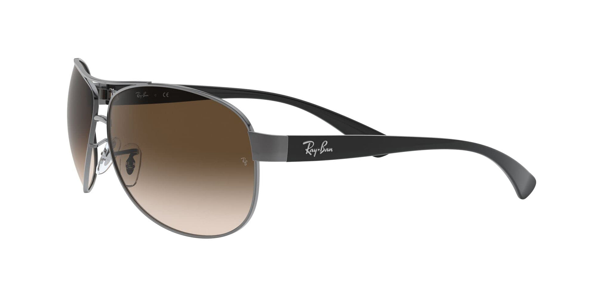 Ray-Ban Aviator RB3386 Sunglasses - Gunmetal/Brown Gradient Dark Brown / 63 mm (X001E0OONP) - X001E0OONP - Additional Image 2