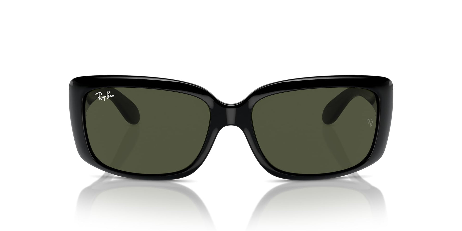 Ray-Ban RB4389 Sunglasses - Black/Green / 58 mm - 8056262052013