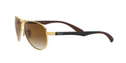 Ray-Ban Carbon Fiber Aviator RB8313 Sunglasses - Gold/Clear Gradient Brown / 58 mm - 8053672006575 - Additional Image 2