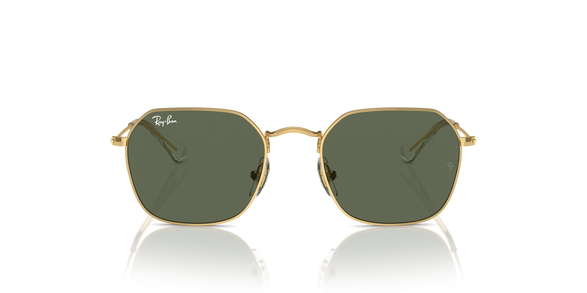 Ray-Ban Junior Jim RJ9594S Sunglasses - Gold/Dark Green / 49 mm - 8056262047712
