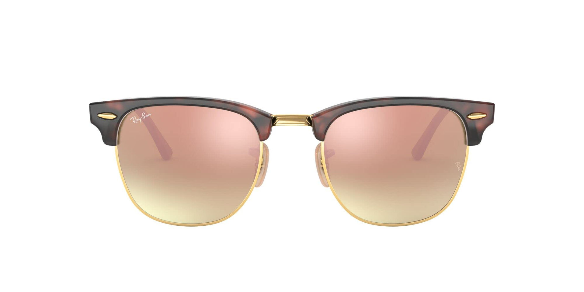 Ray-Ban Clubmaster RB3016 Sunglasses - Red Havana/Copper Flash Gradient / 51 mm - 8053672603897