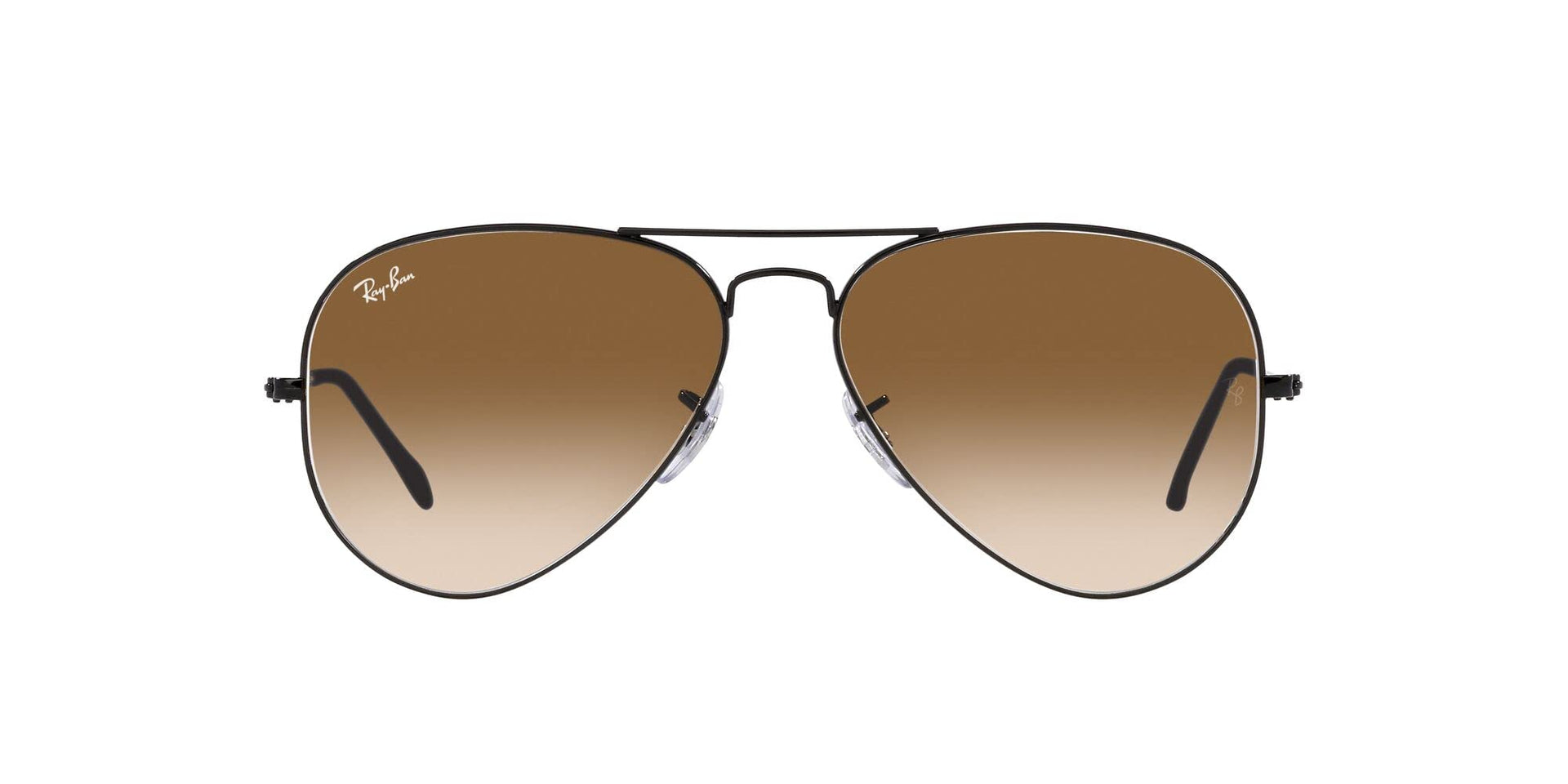 Ray-Ban Aviator RB3025 Sunglasses Batch 3 - Black/Clear Gradient Brown / 62 mm - X003R3P6FR