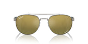 Ray-Ban Chromance RB3736CH Sunglasses - Gunmetal/Green Mirrored Gold Gradient Polarized / 56 mm - X0045V88RD