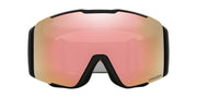 Oakley Line Miner Pro snow goggles, black frame and pink Prizm lens