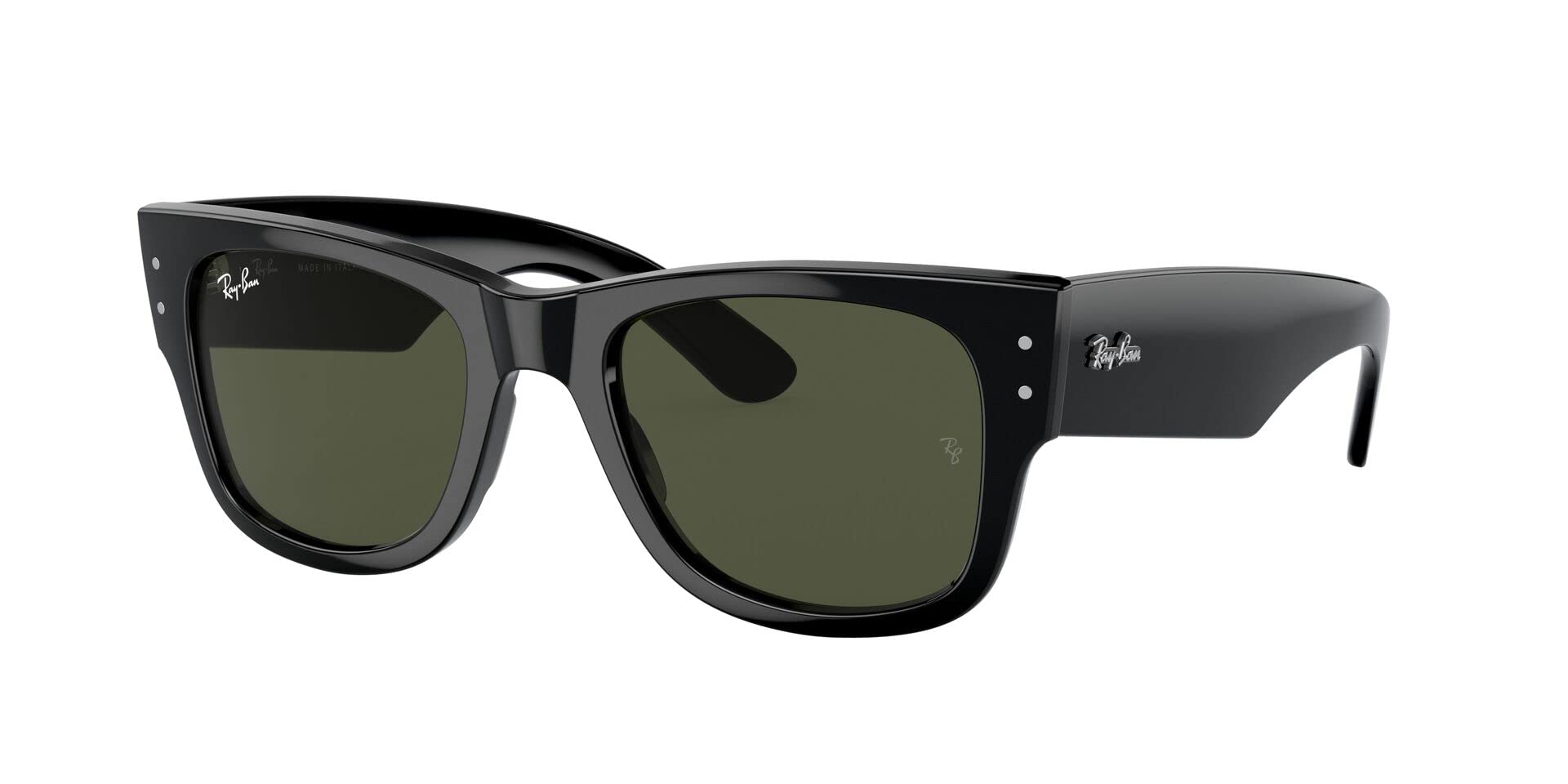 Ray-Ban Mega Wayfarer RB0840S Sunglasses - Black/Green / 51 mm - 8056597720670