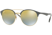 Ray-Ban RB3545 Sunglasses - Gold/Matte Green/Green Mirrored Silver Gradient Gold / 51 mm - 8053672680393