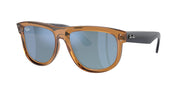 Ray-Ban Boyfriend Reverse RBR0501S Sunglasses - Transparent Caramel Brown/Dark Grey Mirrored Turquoise / 56 mm (X003UYDDXZ) - X003UYDDXZ