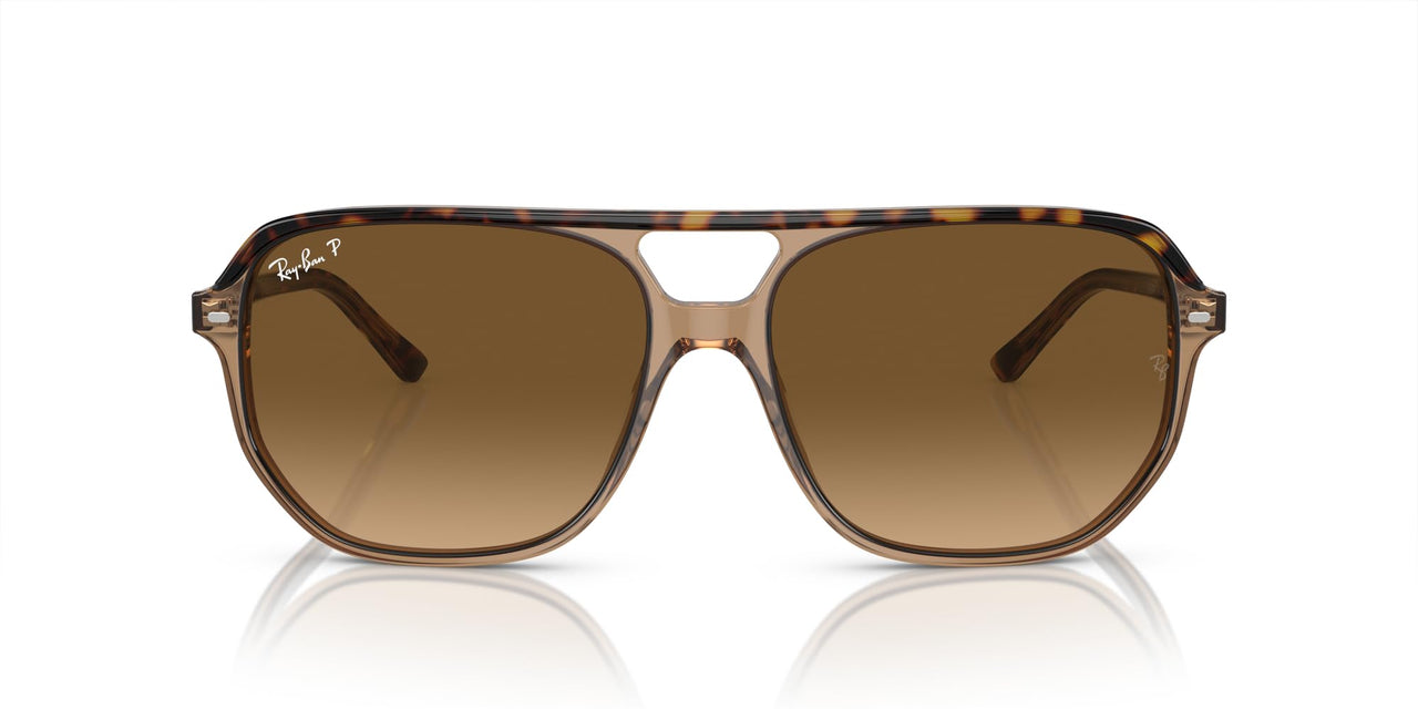 Ray-Ban Bill One RB2205 Sunglasses - Havana on Transparent Brown/Brown Gradient Polarized / 60 mm - 8056597936156