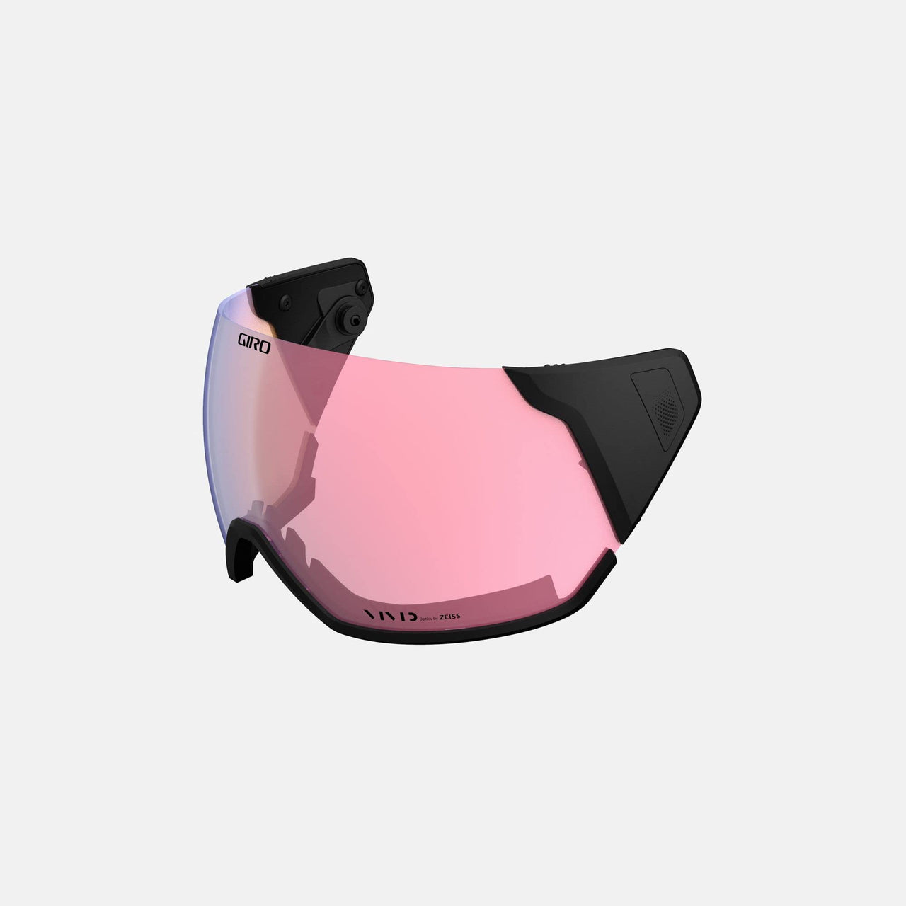 Giro spherical replacement shield with pink mirrored lens and black frame