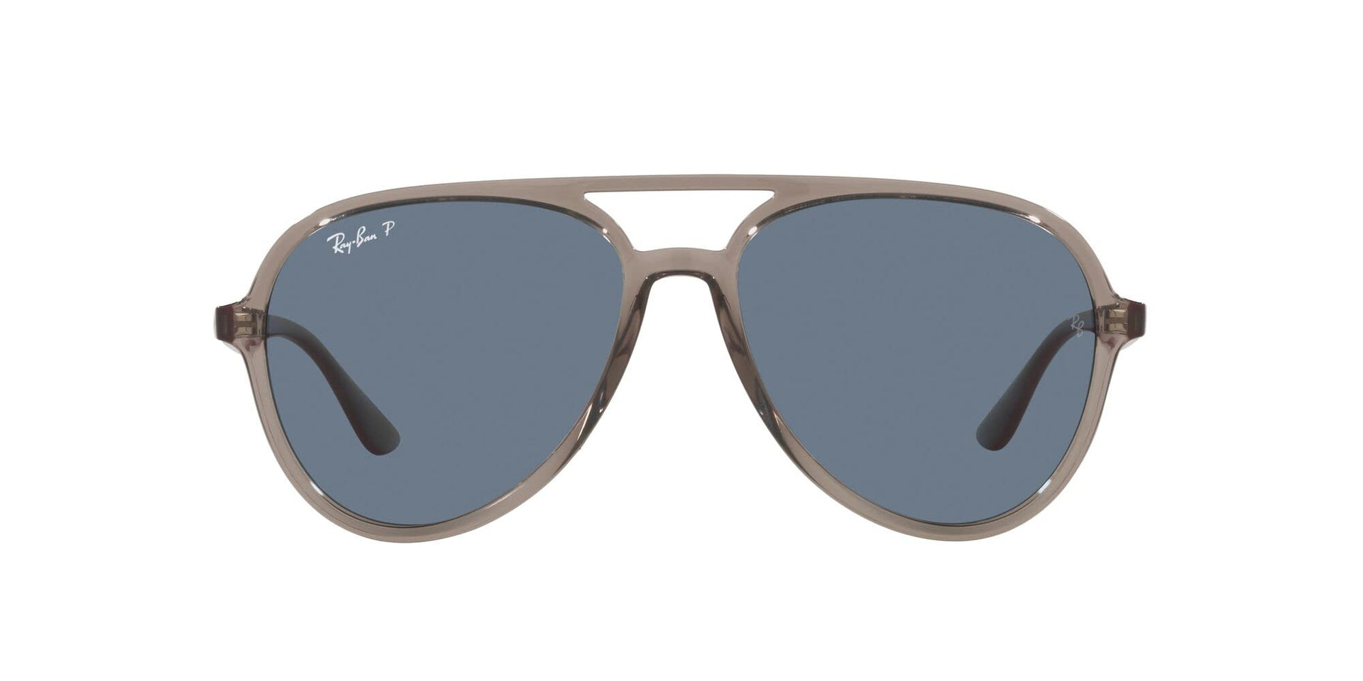 Ray-Ban Aviator RB4376 Sunglasses - Transparent Grey/Dark Blue Polarized / 57 mm - 8056597626606