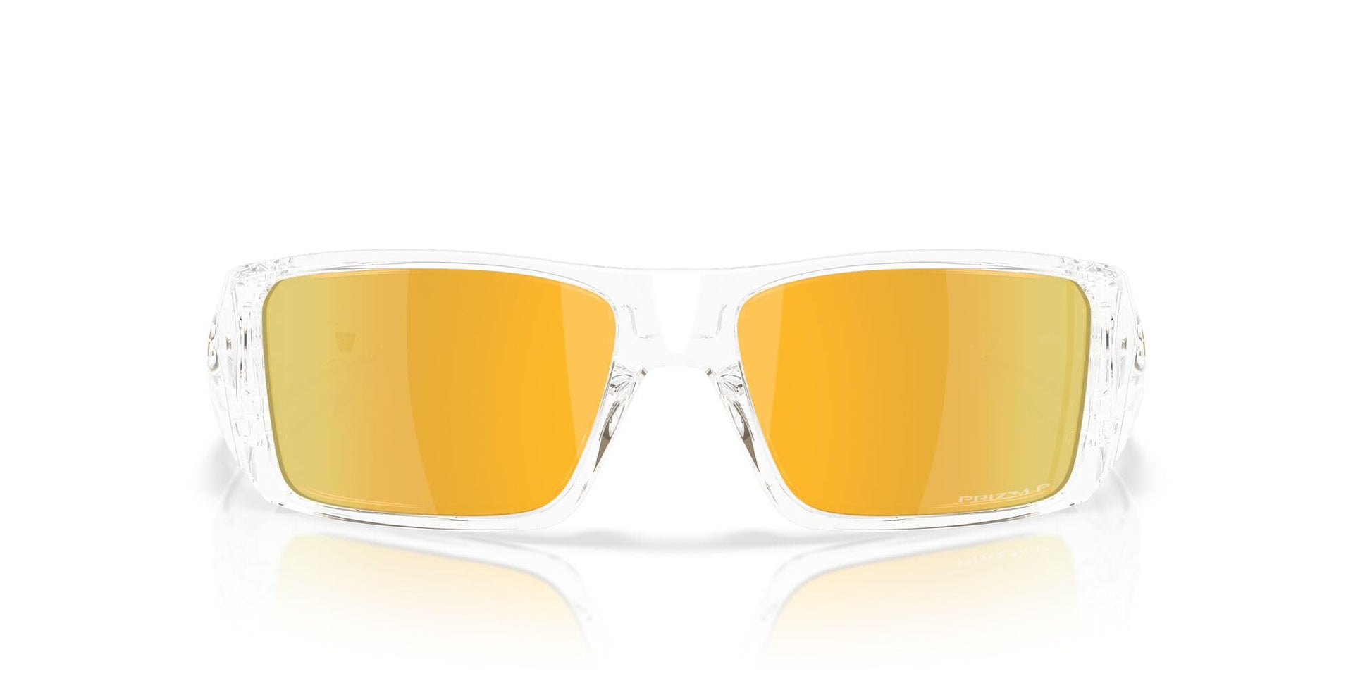 Oakley Heliostat Sunglasses - Clear/Prizm 24k Polarized / 61 mm - 888392662446