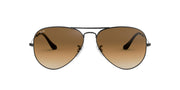 Ray-Ban Aviator RB3025 Sunglasses Batch 3 - Gunmetal/Clear Gradient Brown / 58 mm - X002EY9GLP