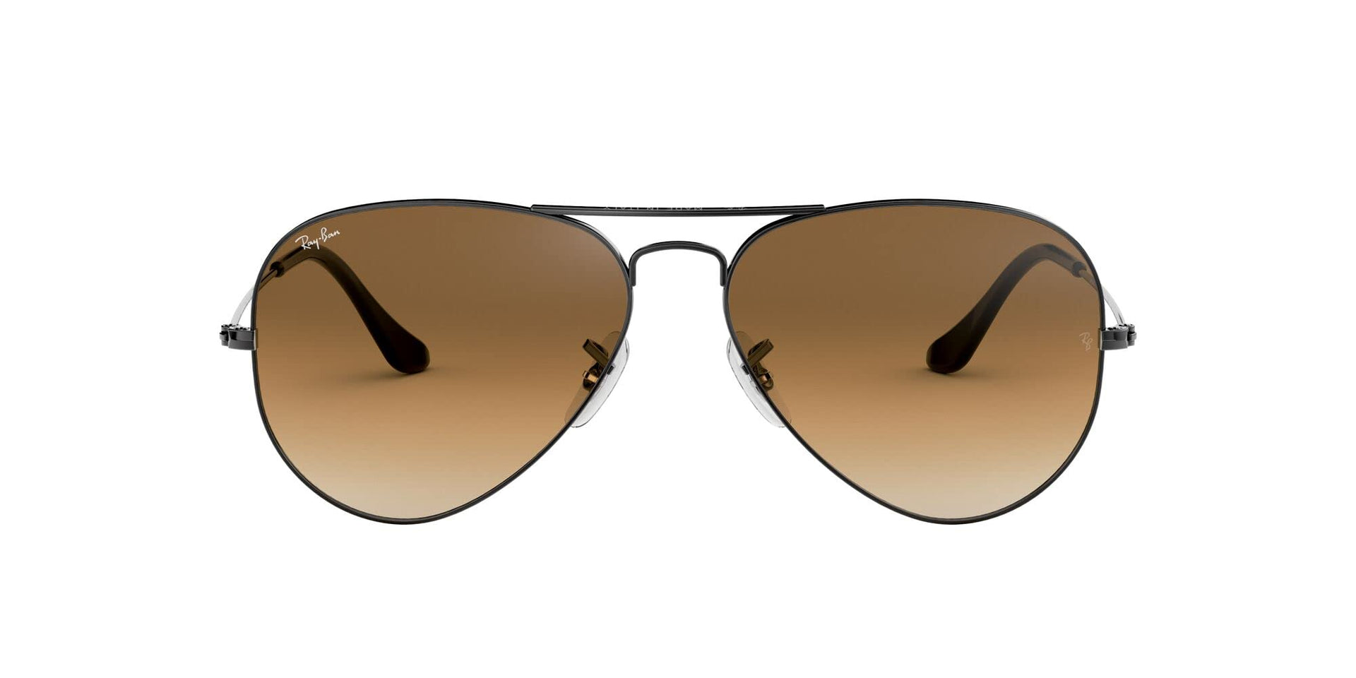 Ray-Ban Aviator RB3025 Sunglasses - Gunmetal/Clear Gradient Brown / 58 mm - 805289178354
