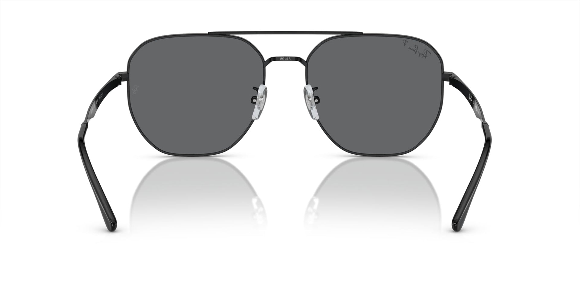 Ray-Ban Aviator RB3724D Sunglasses - Black/Dark Grey Polarized / 59 mm - 8056597964616 - Additional Image 3