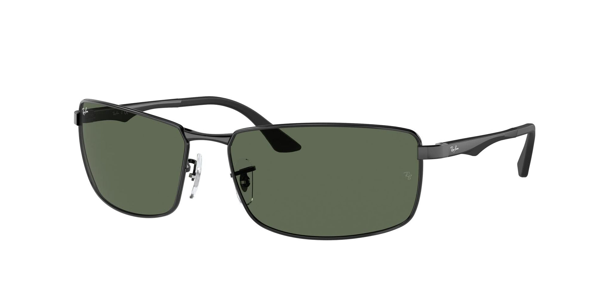 Ray-Ban RB3498 Sunglasses - Black/Dark Green / 64 mm - 713132582565