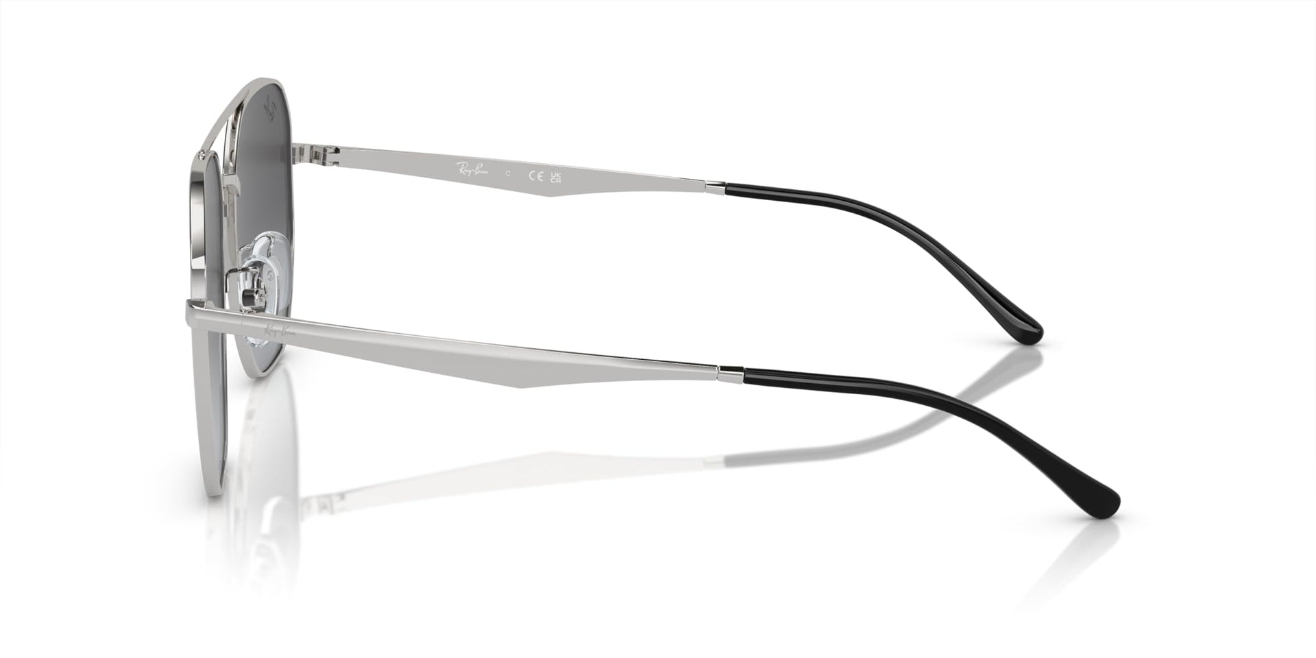 Ray-Ban Aviator RB3724D Sunglasses - Silver/Grey Gradient / 59 mm - 8056597964623 - Additional Image 2