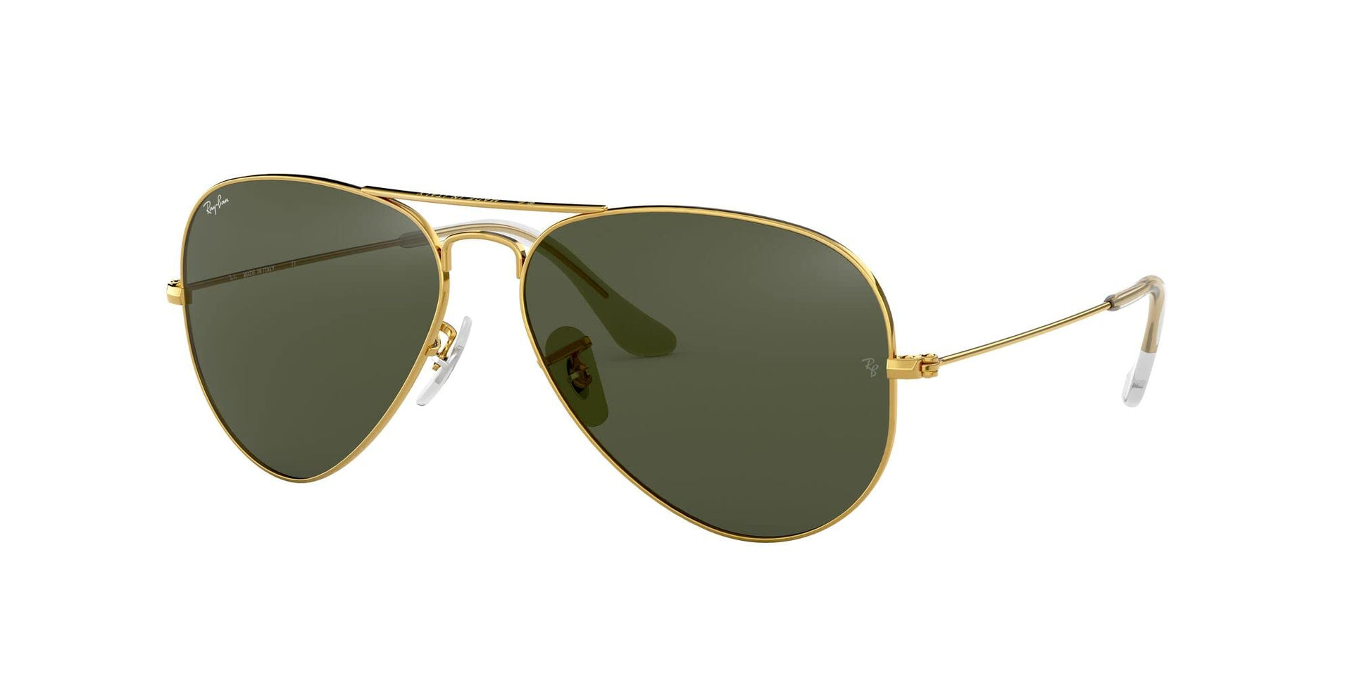 Ray-Ban Aviator RB3025 Sunglasses - Shiny Gold/G-15 Green / 58 mm - 805289602057 - Additional Image 1