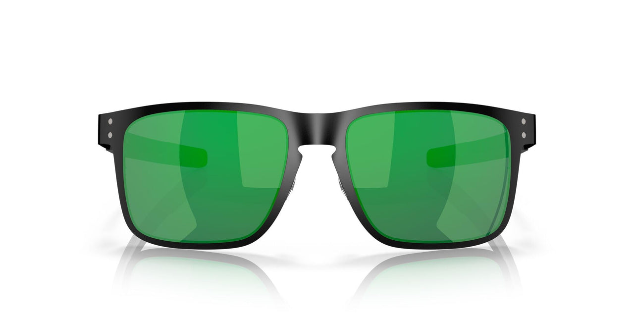 Oakley Holbrook Metal Sunglasses - Matte Black/Jade Iridium / 55 mm - 888392269775