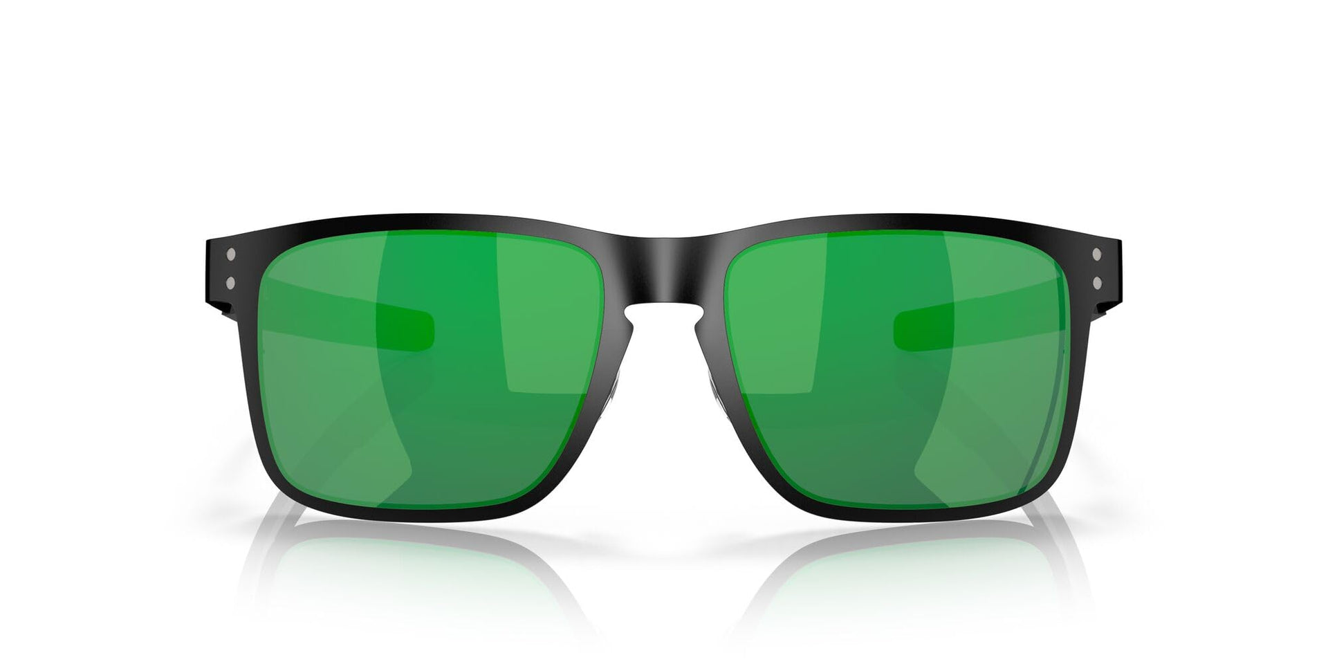 Oakley Holbrook Metal Sunglasses - Matte Black/Jade Iridium / 55 mm - 888392269775