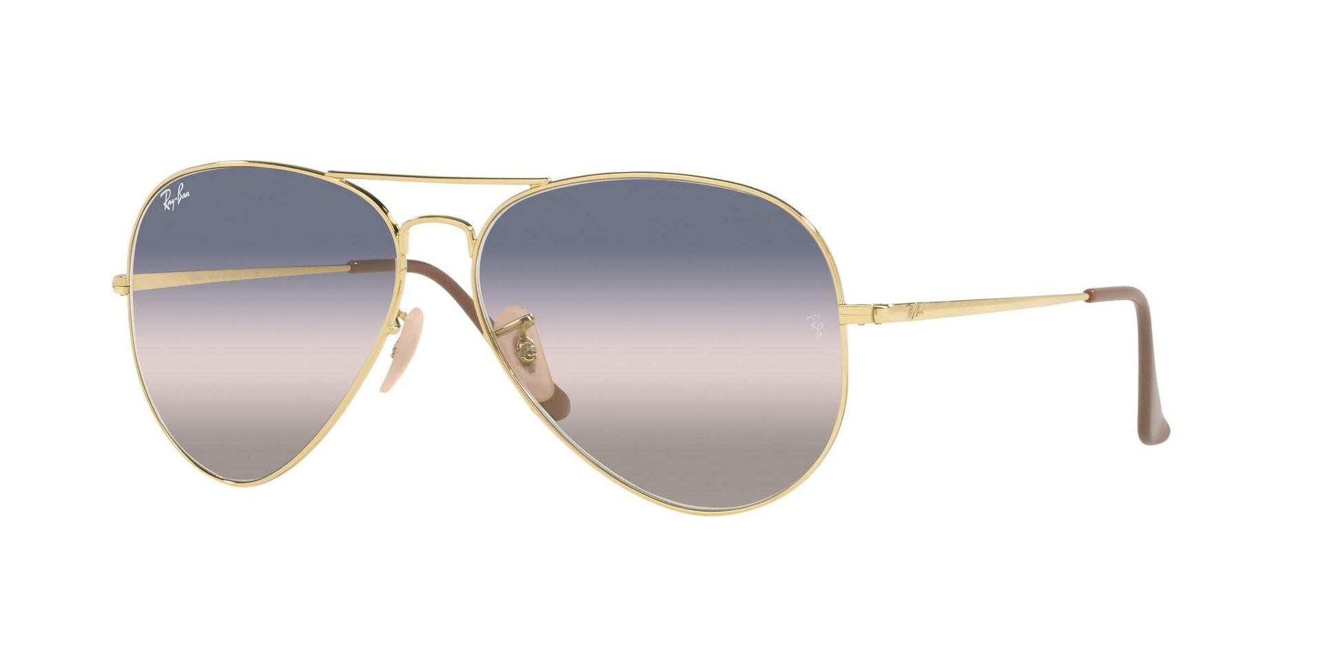 Ray-Ban Aviator Metal II RB3689 Sunglasses - Gold/Pink Gradient Blue / 62 mm - X0031BPBRD - Additional Image 1