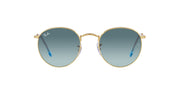 Ray-Ban Metal Glasses RB3447 Sunglasses - Gold/Blue Gradient Grey / 47 mm - 8056597858182
