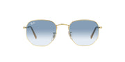 Ray-Ban Hexagonal Hexagonal RB3548 Sunglasses - Gold/Clear Gradient Blue / 51 mm - 8056597463805