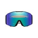 Oakley Line Miner Pro snow goggles, black frame with teal blue Prizm lens