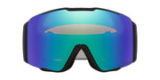 Oakley Line Miner Pro snow goggles, black frame and teal blue Prizm lens