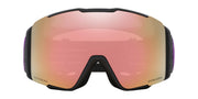Oakley Line Miner Pro snow goggles with matte black frame and rose PRIZM lens