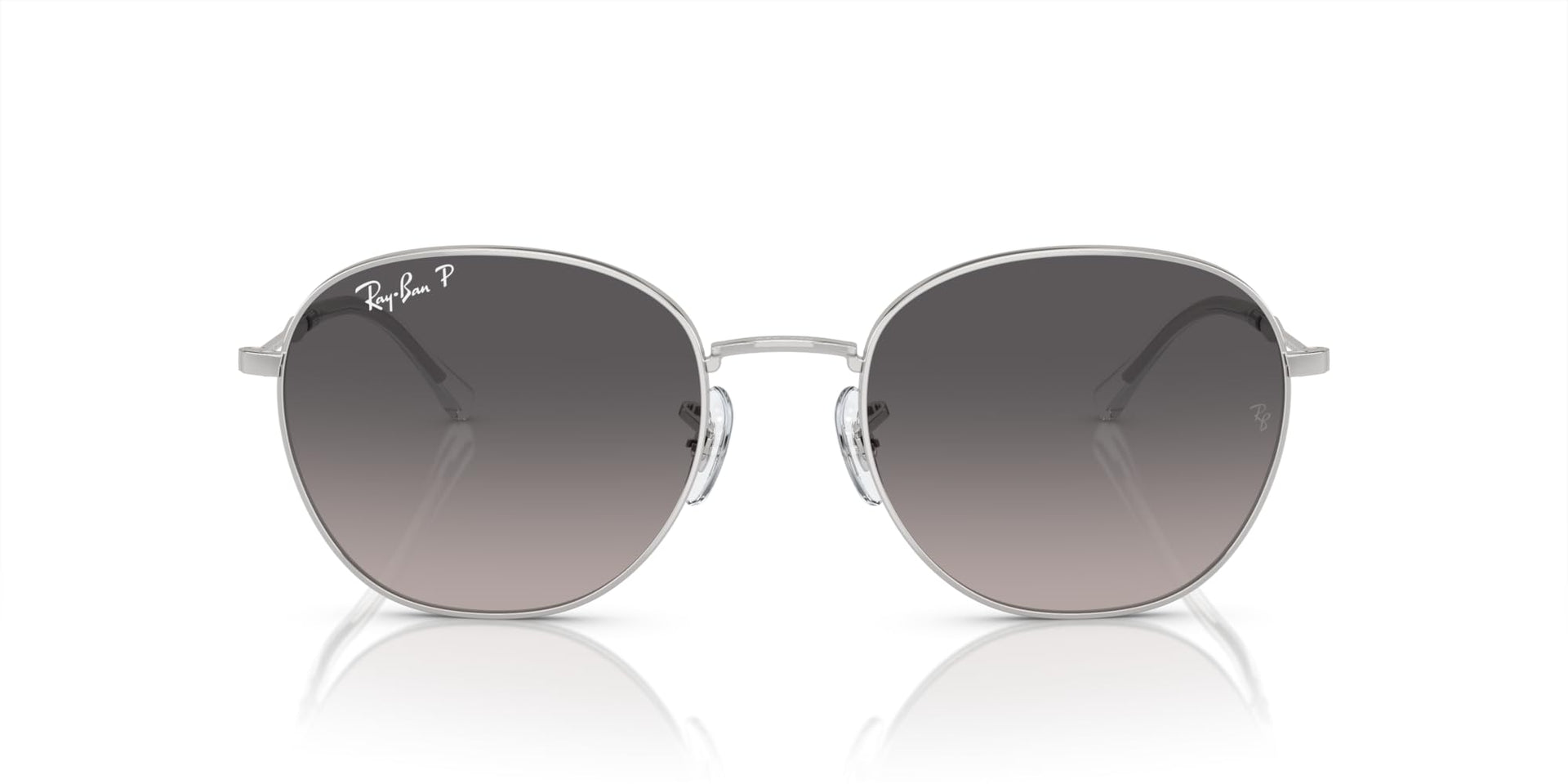 Ray-Ban RB3809 Sunglasses - Silver/Grey Gradient Polarized / 55 mm - 8056597935920